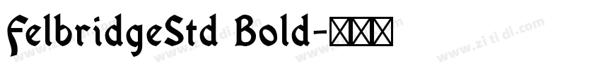 FelbridgeStd Bold字体转换 FelbridgeStd Bold字体转换